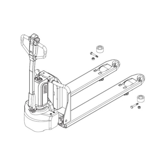 Ameise PTE 1.1 - replace rollers, technical drawing