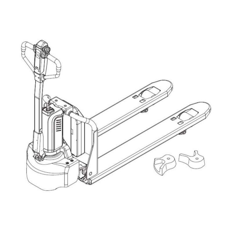 Ameise PTE 1.1 - replace twist grip (left/right), technical drawing