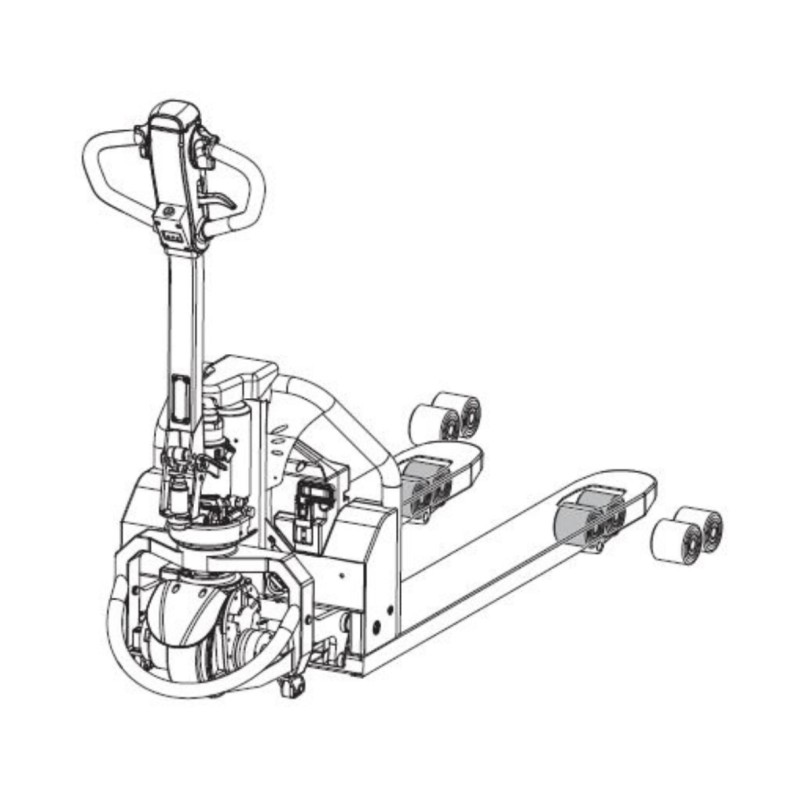 Jungheinrich AME 13 - replace load wheels