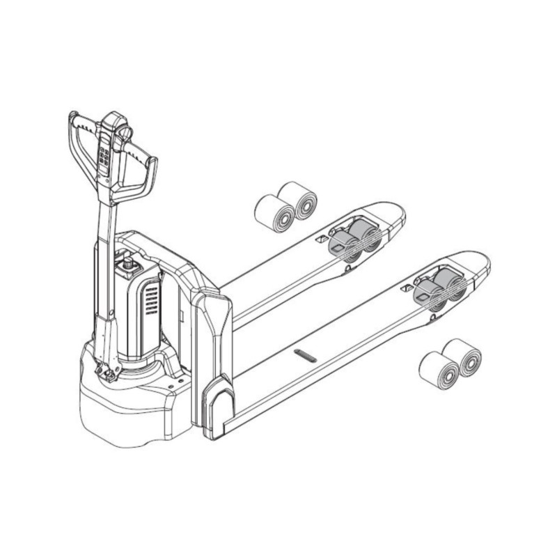 Jungheinrich AME 15 - replace load wheels