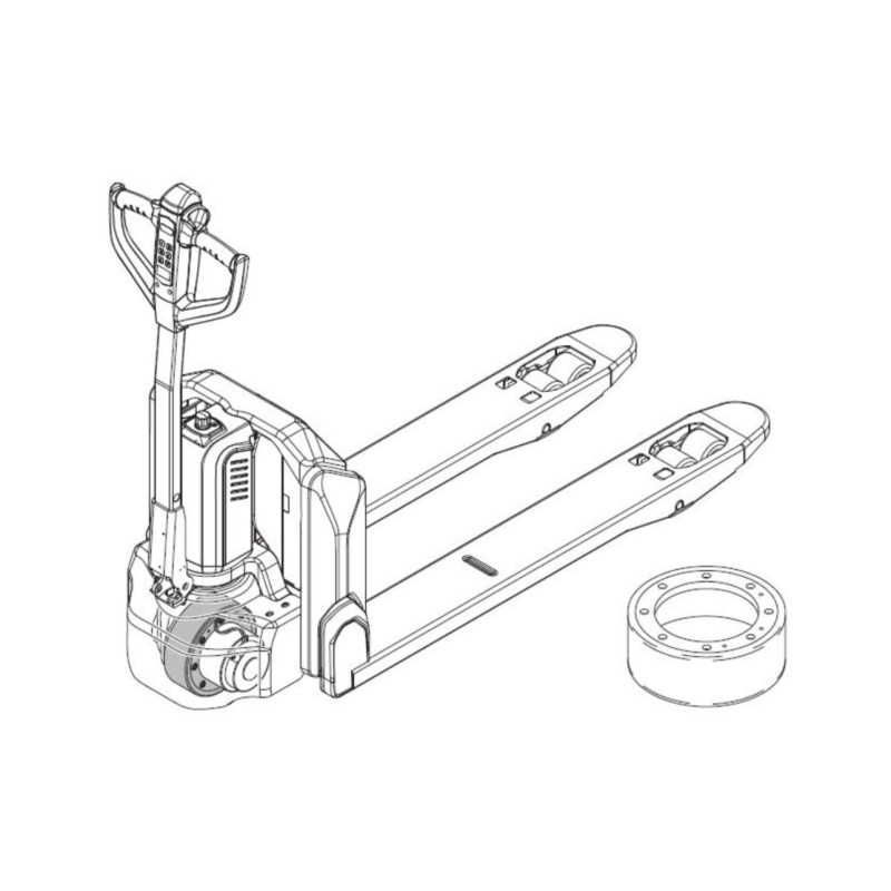 Jungheinrich AME 15 - replace drive wheel