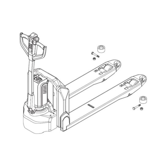 Jungheinrich AME 15 - replace rollers