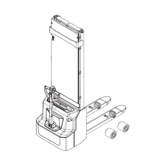 Jungheinrich AMC 12z - replace load wheels